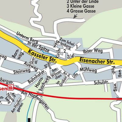 Stadtplan Ronshausen