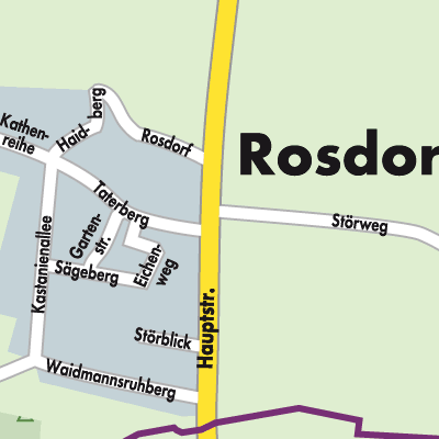 Stadtplan Rosdorf