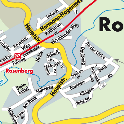 Stadtplan Rosenberg