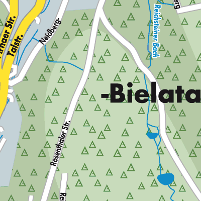 Stadtplan Rosenthal-Bielatal