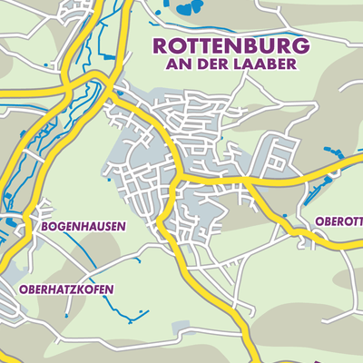 Übersichtsplan Rottenburg a. d. Laaber