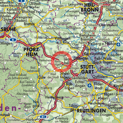 Landkarte Rutesheim