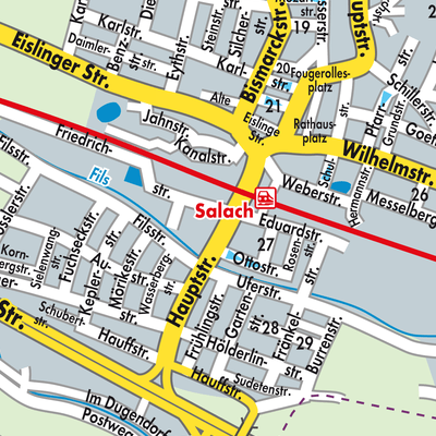 Stadtplan Salach
