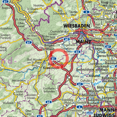Landkarte Sankt Johann