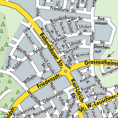 Stadtplan Schaafheim