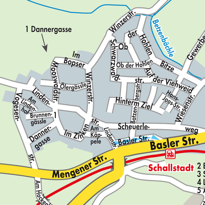 Stadtplan Schallstadt