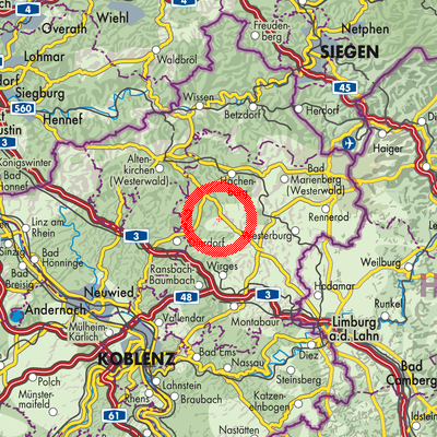 Landkarte Schenkelberg
