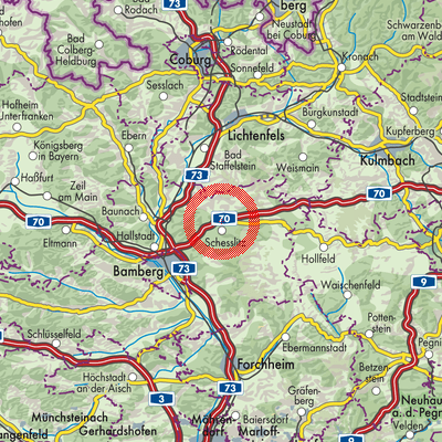 Landkarte Scheßlitz