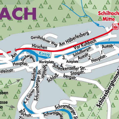 Stadtplan Schiltach