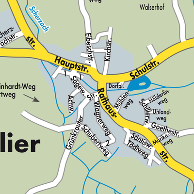 Stadtplan Schlier