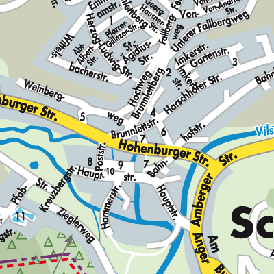 Stadtplan Schmidmühlen