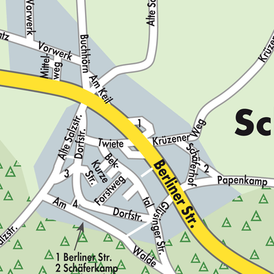 Stadtplan Schnakenbek