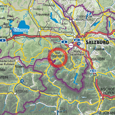 Landkarte Schneizlreuth