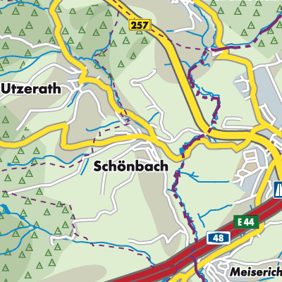 Übersichtsplan Schönbach