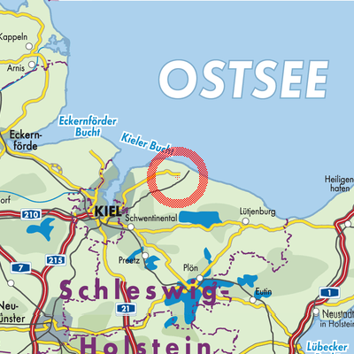 Landkarte Schönberg (Holstein)