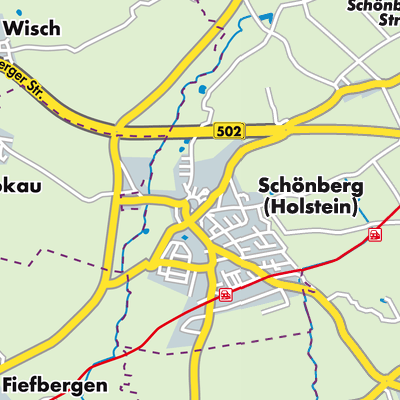 Übersichtsplan Schönberg (Holstein)
