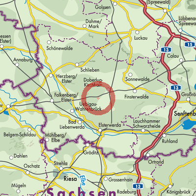 Landkarte Schönborn