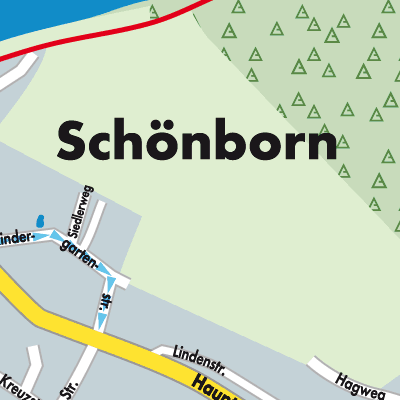 Stadtplan Schönborn