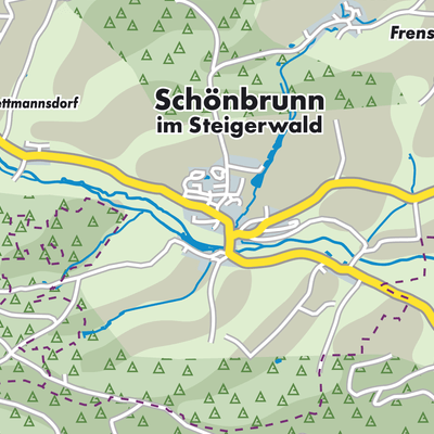 Übersichtsplan Schönbrunn i.Steigerwald