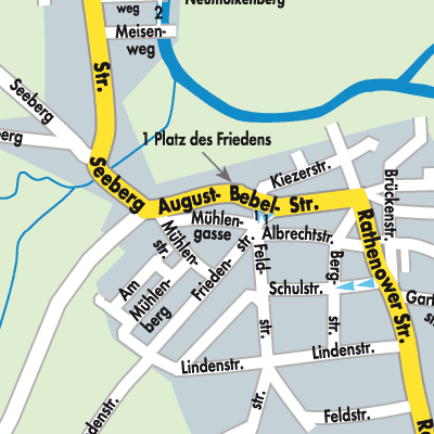 Stadtplan Schollene