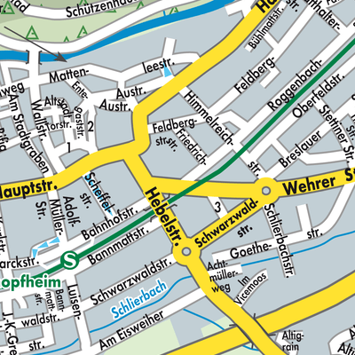 Stadtplan Schopfheim