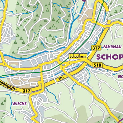 Übersichtsplan Schopfheim