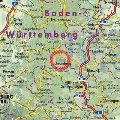 Landkarte Schramberg