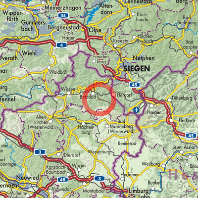 Landkarte Schutzbach