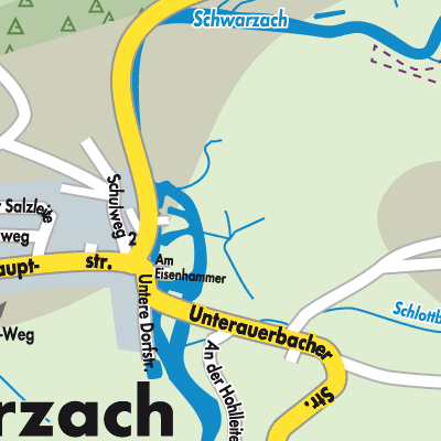 Stadtplan Schwarzach b.Nabburg
