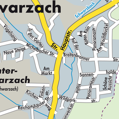 Stadtplan Schwarzach