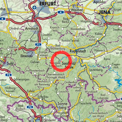 Landkarte Schwarzburg