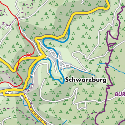 Übersichtsplan Schwarzburg