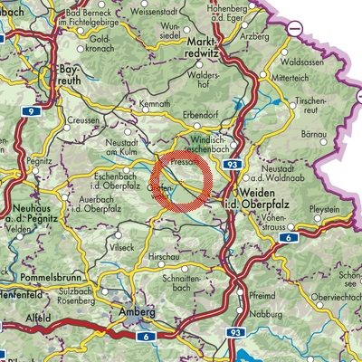 Landkarte Schwarzenbach
