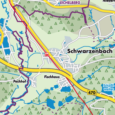 Übersichtsplan Schwarzenbach