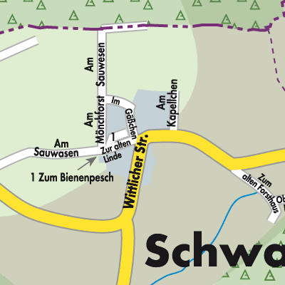 Stadtplan Schwarzenborn