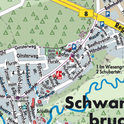 Stadtplan Schwarzenbruck