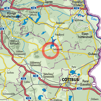 Landkarte Schwielochsee