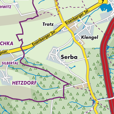 Übersichtsplan Serba