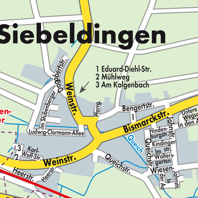 Stadtplan Siebeldingen
