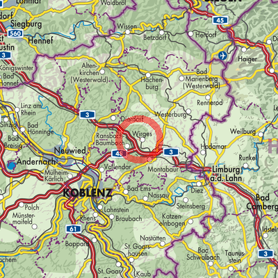 Landkarte Siershahn