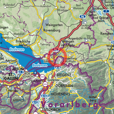 Landkarte Sigmarszell