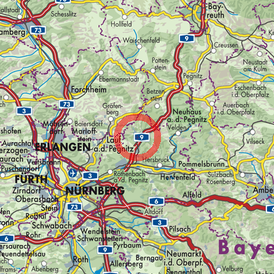 Landkarte Simmelsdorf