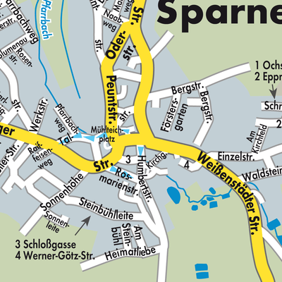 Stadtplan Sparneck