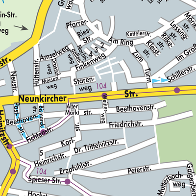 Stadtplan Spiesen-Elversberg