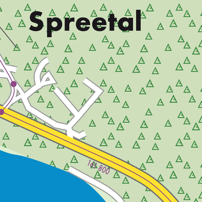 Stadtplan Spreetal - Sprjewiny Doł