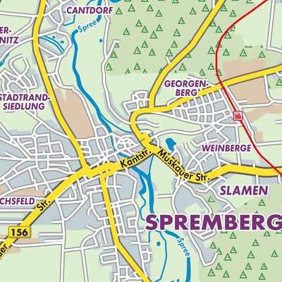 Übersichtsplan Spremberg