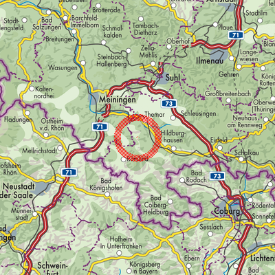 Landkarte Sankt Bernhard