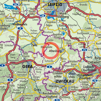 Landkarte Starkenberg