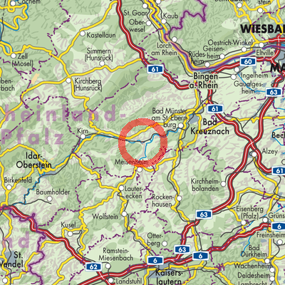 Landkarte Staudernheim