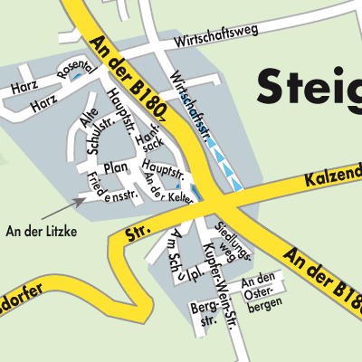 Stadtplan Steigra